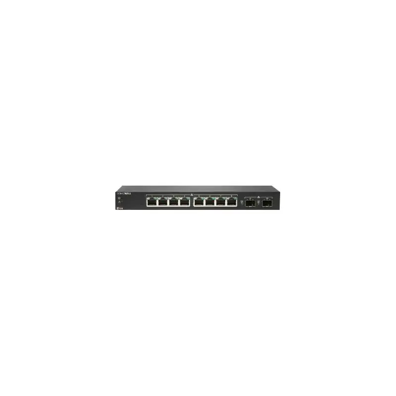 SonicWall Switch SWS12-8 - Commutateur - Géré - 8 x 10 - 100 - 1000 + 2 x Gigabit SFP - de bureau - IAR... (02-SSC-4862)_1